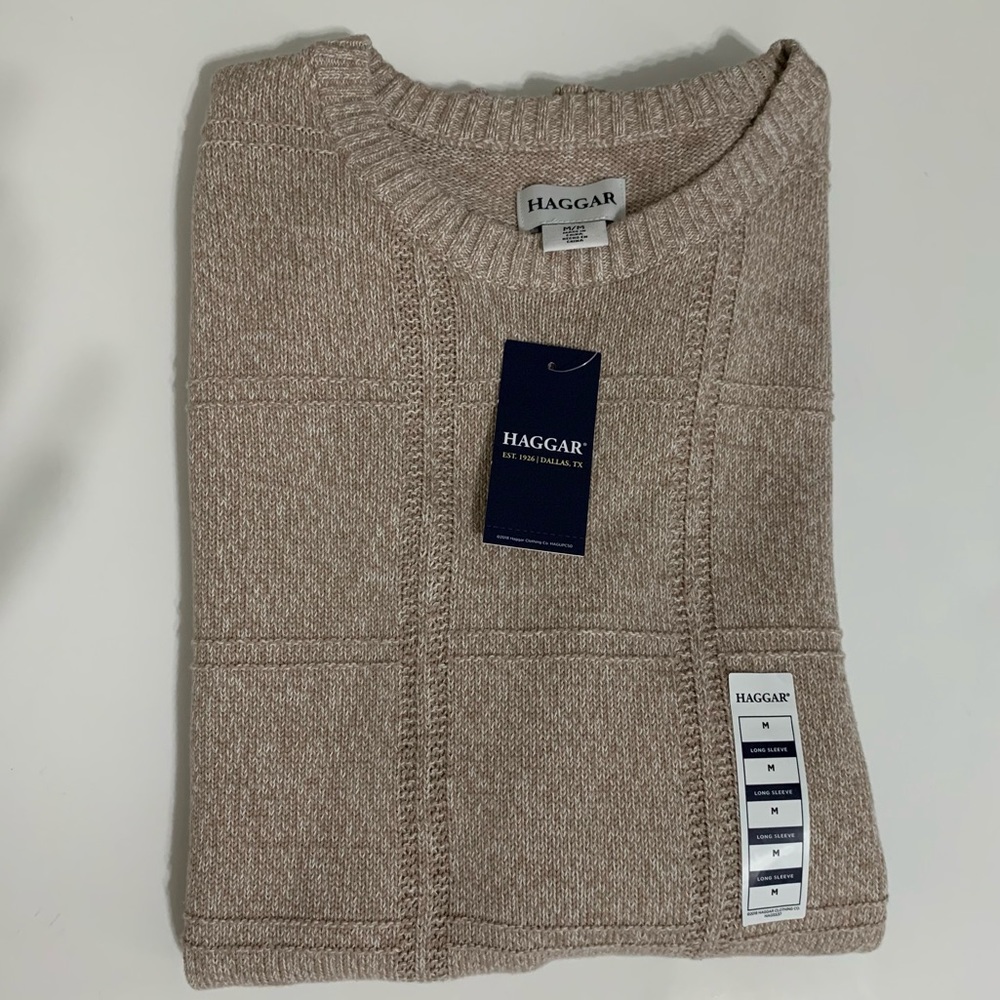 HAGGAR Long Sleeves Mens Sweater
